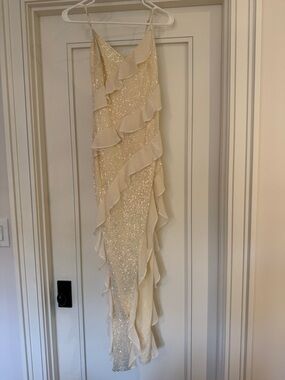 American Threads Ivory Sequin Slip - Never worn